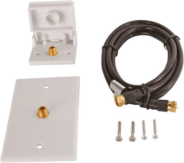 RV Designer Collection T201 Cable Tv Hookup Kit White