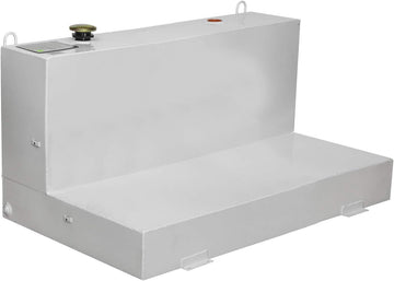 Delta 480000 White L-Shaped Steel Transfer Tank Truck Box - 103 Gallon Capacity 60x25x31