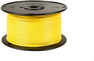 Wirthco Engineering 81105 Plastic Primary Wire Single Conductor - 16 Gauge, 100', Yellow Yellow 16 Gauge, 100 Feet