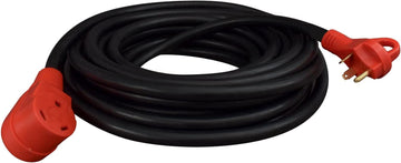 Valterra A10-3050EH Mighty Cord 30 Amp Extension Cord w/Handle - 50', Red 50' 30 Amp
