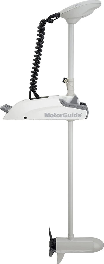 MOTORGUIDE XI3 12V Saltwater Kayak Trolling Motor 55 lb Peak Thrust, 36" Shaft Length, GPS,FOB, 941600120, White