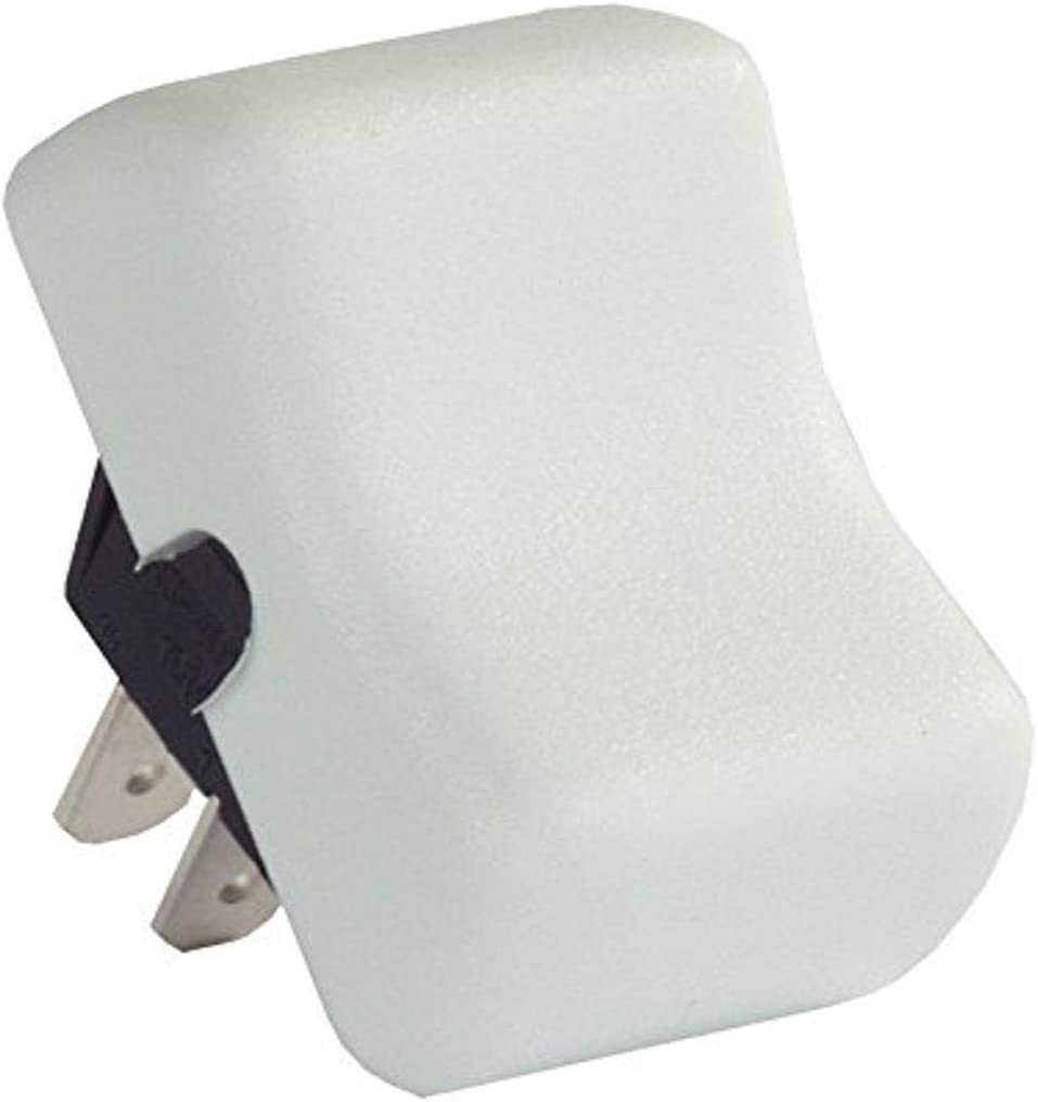 JR Products 12035 White SPST On-Off Switch