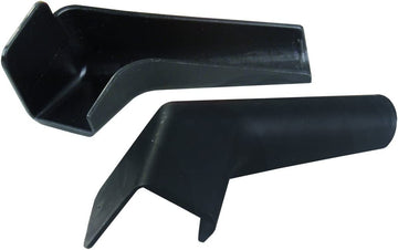 JR Products 655-Bk-A Black Rigid Extended Rain Gutter Spout