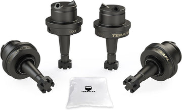 TeraFlex JL/JT Dana 30/44 HD Ball Joint Kit w/out Knurl, Black