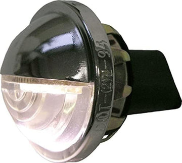 Peterson Manufacturing 298C Chrome 1.50" Diameter Pre-Pack LED (Lic Light Round), 1 Pack