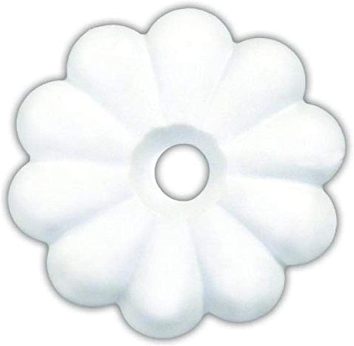JR Products 20455 White Plastic Rosettes