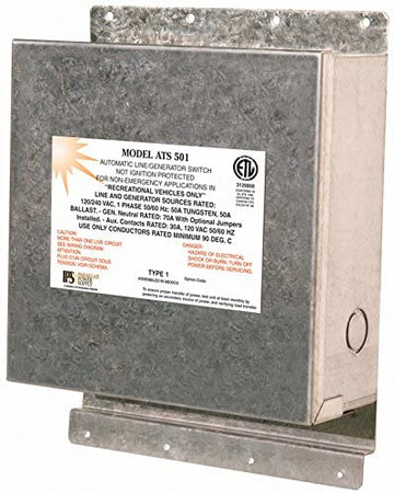 Parallax Power Supply ATS501 50 Amp Auto Transfer Switch