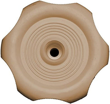 RV Designer Collection H718 1/2' Shaft White Window Knob 1/2 inch Shaft Beige