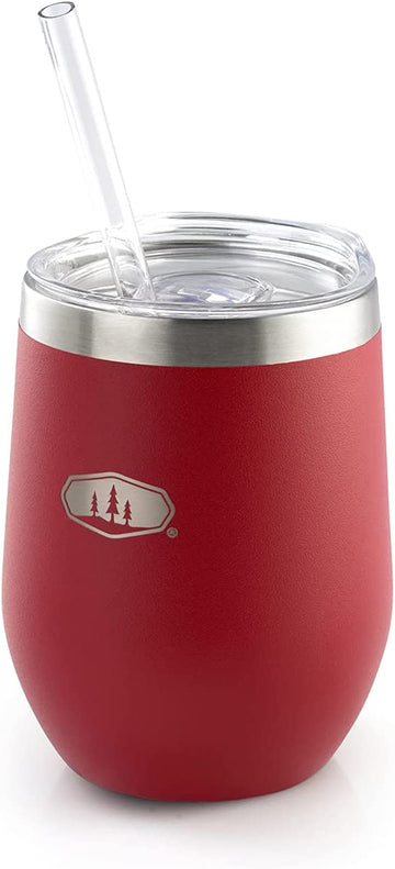 GSI Outdoors 63351 Glacier Stainless Tumbler Haute Red 12 Oz.