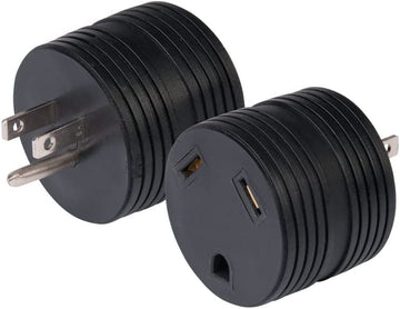 ParkPower 1530RVSA One-Piece Adapter - 15A Male / 30A Female 15A 125V to 30A 125V