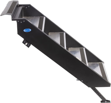 MORryde© - STEP ABOVE-GEN2, 4 STEP ENTRY STEP, MANUAL, 8IN RISE, FITS INNER DOOR FLANGE WIDTH OF 23.75-26.25IN (STP-212)