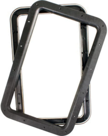 JR Products 11021 Black RV Deluxe Entry Door Window Frame