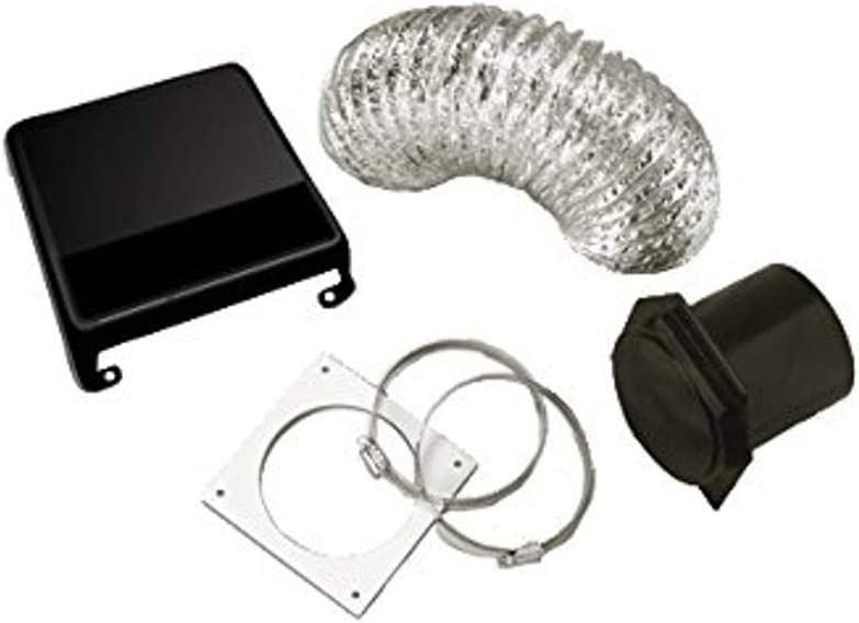 Westland VID403AB Deluxe Dryer Vent Kit (Black Vent Cover)