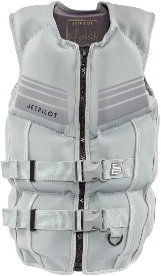 Jet Pilot Shaun Murray CGA Approved Neoprene Vest Grey Apparel JP21237SILVERXL