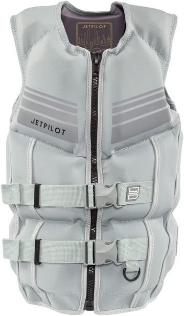 Jet Pilot Shaun Murray CGA Approved Neoprene Vest Grey Apparel JP21237SILVERXL