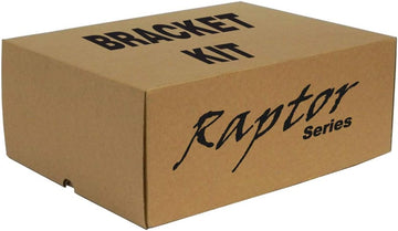 Raptor RB-0302-BK Slide Track Bracket Kit; Black E-Coated; Rocker Panel Mount;