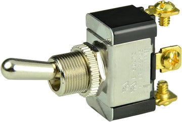 BEP SPDT On/Off/(On) Chrome Plated Toggles