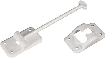 RV Designer Collection E235 White 6" T Style Plastic Entry Door Holder 6 Inch