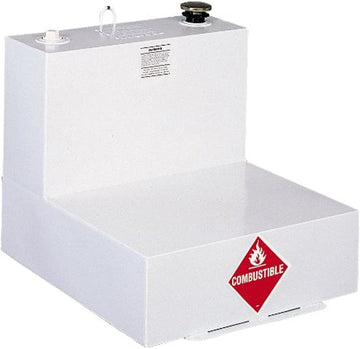 Delta 482000 White L-Shaped Steel Transfer Tank Truck Box - 51 Gallon Capacity