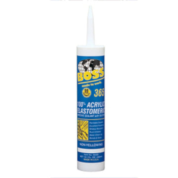 RV Motorhome Joint Seal Dynaflex 365 Latex Sealant, White, 10.1 oz