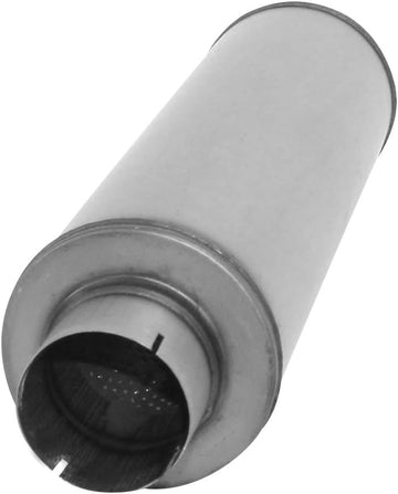 nobrandname SA2772 Muffler - Cherry Bomb Salute Reversible Round Body - D4" X L24" 30" OAL 4" C/C Muffler - Cherry Bomb Salute