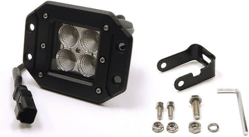 Southern Truck 79910 3" x 3" 16W Square Flush Mount LED Light (Spot Beam DT Harness 79900/1,440 Lumens)