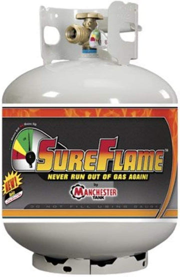 Manchester 10577 Sureflame OPD Cylinder with Gauge - 4.6 Gallon Capacity