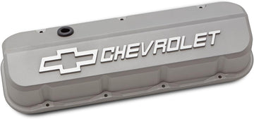Proform - 141-872 - Slant Edge Valve Covers BBC Cast Gray Crinkle
