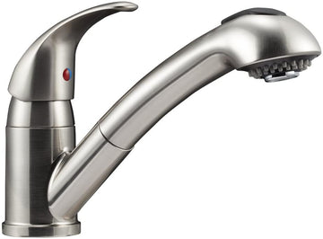 Dura Faucet (DF-NMK852-SN) RV Pull-Out Kitchen Faucet (Brushed Satin Nickel)
