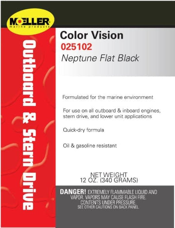 Moeller Neptune Flat Black, Engine Paint