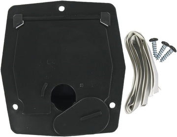Valterra A10-2143BKVP Small Square Cable Hatch - Black Small Black