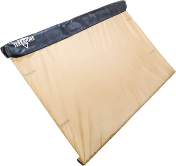 TERRAVORE 6.5'x6.5' Overlanding Awning for Jeep/SUV/Truck/Van, Retractable & Roof-Mounted, Water & UV Resistant 6'5" x 6'5"