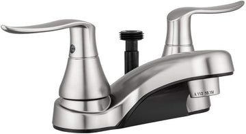 Dura Faucet (DF-PL720LH-SN) RV Bathroom Faucet with Winged Levers and Shower Hose Diverter (Brushed Satin Nickel)