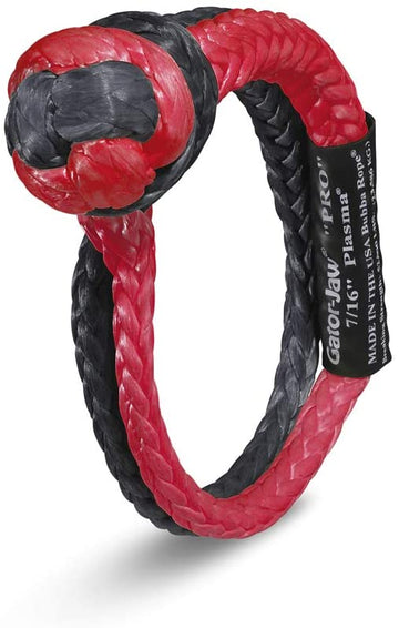 Bubba Rope 7/16" Gator-Jaw PRO Synthetic Shackle (Red/Black) - 176745PRORB