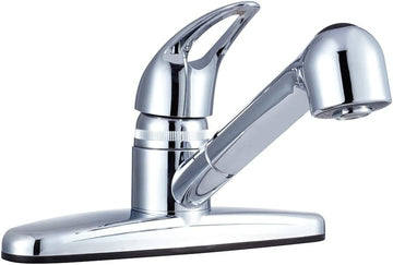 Dura Faucet (DF-PK100-CP) RV Non-Metallic Pull-Out Kitchen Faucet (Chrome)