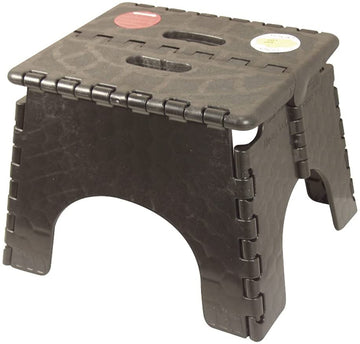 B&R Plastics 101-6B-BLACK EZ Foldz Step Stool
