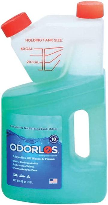 Valterra V77002 Odorlos Holding Tank Treatment - 40 oz. Self-Measuring Bottle 40 ounce
