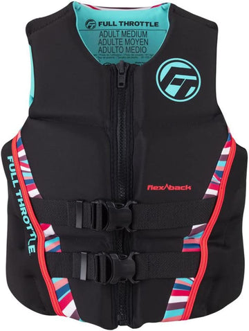 Full Throttle Women's Rapid Dry Flex Back Life Jacket, X-Large
