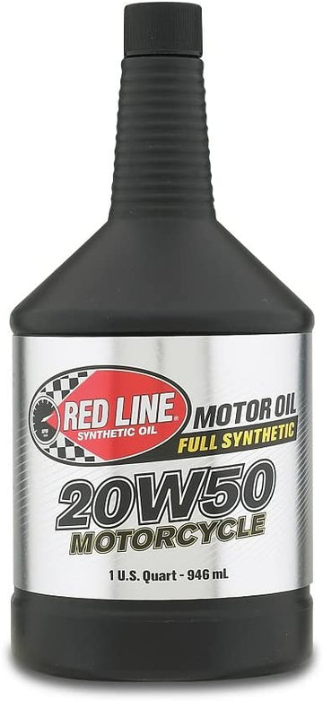 Red Line RED42504 20W-50 Motorcycle Oil - 1 Quart Bottle