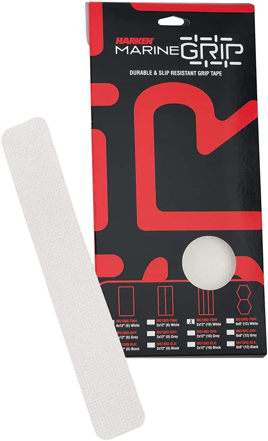 HARKEN MARINE GRIP TAPE 2X12 TRANSLUCENT WHITE 10 PIECES