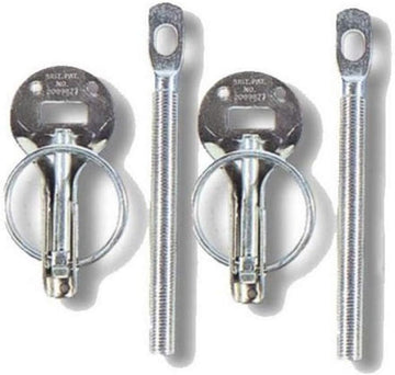 Sparco 01606S Silver Hood Pin - Set of 2