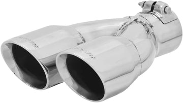 Flowmaster 15389 3.00" Polished Stainless Steel Dual Angle Cut Clamp-On Exhaust Tip for 2.50" Tubing