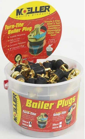 Brass Turn-Tite Bailer Plug – 1″ – Bulk 50