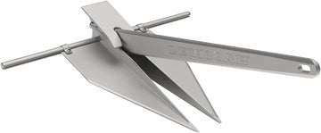 Lewmar 4 lb. LFX Fluke Anchor for Boats Anchoring in Mud or Sand, Aluminum 2 lb