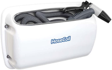 HoseCoil Side Mount Expandable Enclosure w/50' Hose & Rubber Tip Nozzle