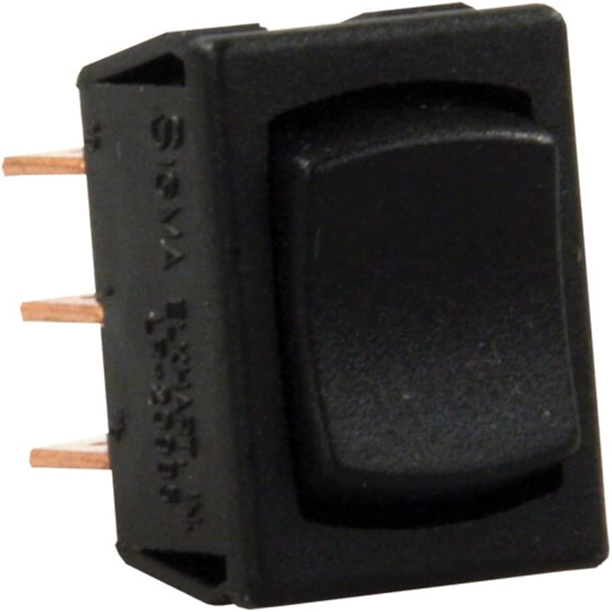 JR Products 13725 Mini Mom-On/Off/Mom-On Switch SPDT - Black