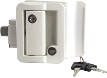 Lippert 239632 RV Entry Door Latch Kit White