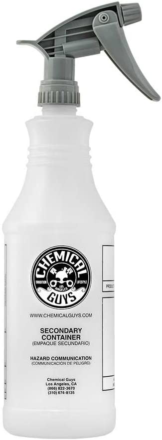 Chemical Guys ACC_130 Professional Chemical Resistant Heavy Duty Bottle and Sprayer, 32 oz
