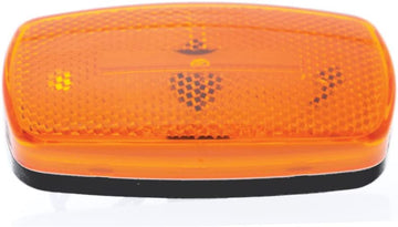Optronics MC32ABS Mark Light Oval Black Base Amb 1