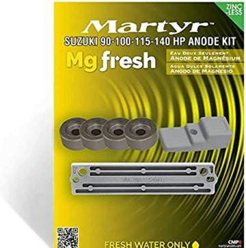 MARTYR ANODES Martyr Suzuki 90 100 115 140 HP Outboard Anode Kit Magnesium CMSZ90140KITM